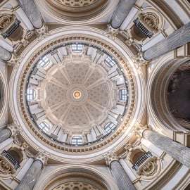 Salita alla cupola della Basilica di Superga e panorama
