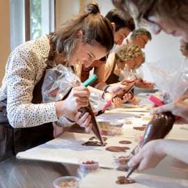 Workshop de chocolate na Choco-Story de Turim