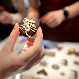 Workshop de chocolate na Choco-Story de Turim