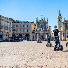 Tour in segway a Torino con guida: centro e Valentino