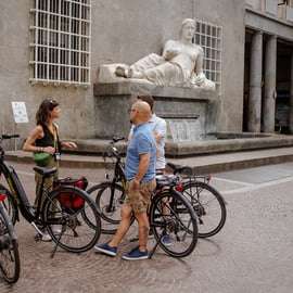 E-biketour door Turijn met gids, tot de Cappuccini-heuvel