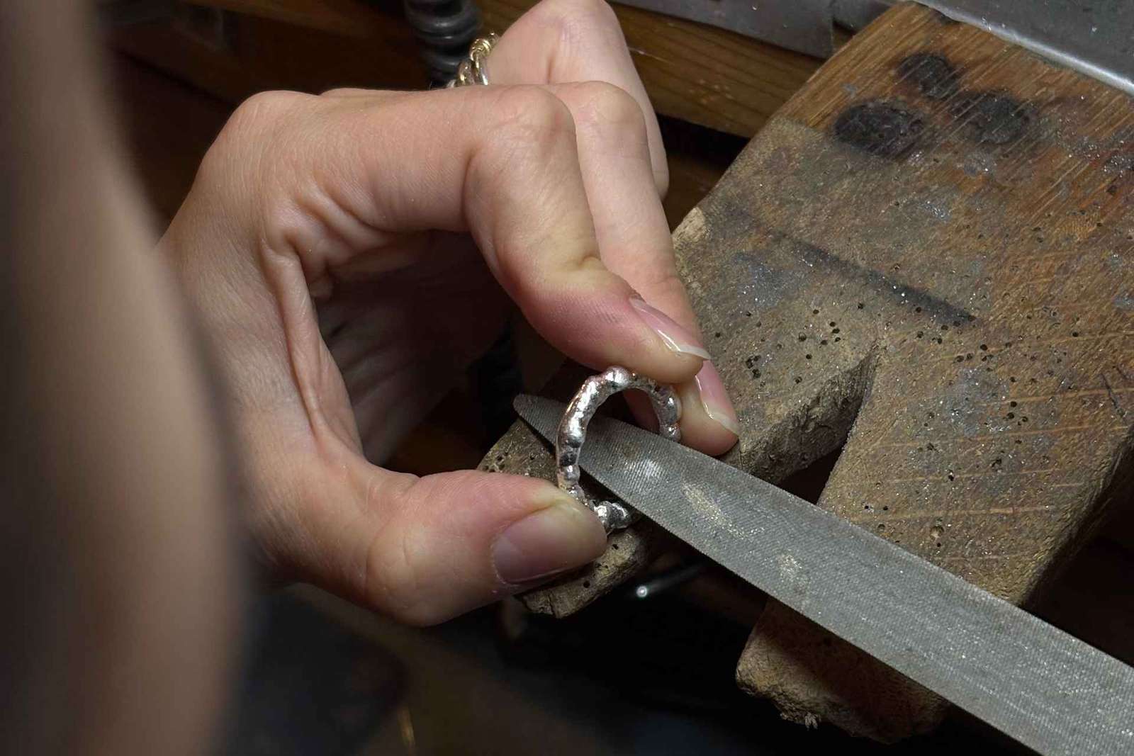 Create Your Own Silver Ring with a Set Stone + Aperitif in the Workshop